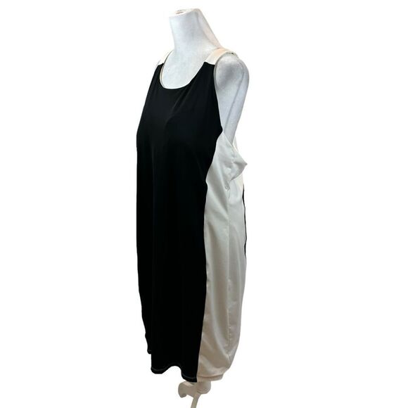 Athleta‎ Ladies Color Block Swim Dress Black and White Size XL - Picture 5 of 14
